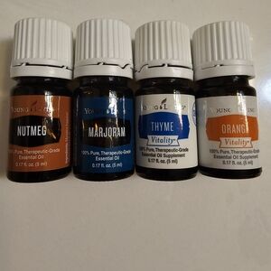 Young Living Essential Oils - Nutmeg, Marjoram, Thyme, Orange